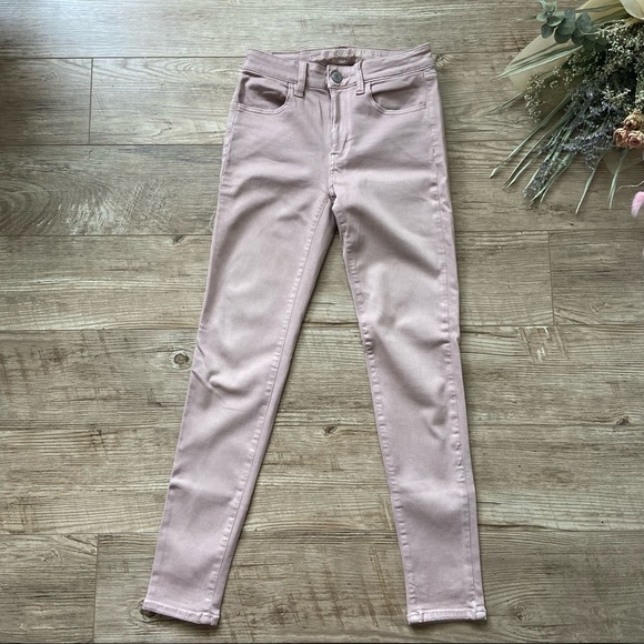 American Eagle Pink High Rise Jegging size 2 - Picture 2 of 8